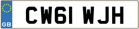 Trailer License Plate